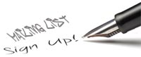 Mailing List Signup